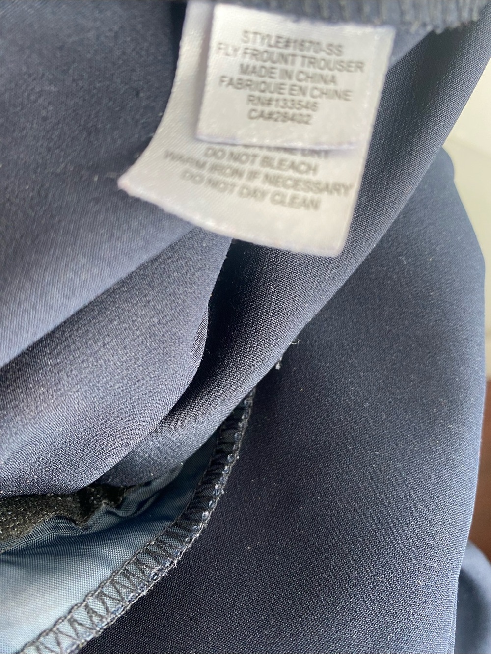 crosby.10 Navy Blue Straight Dress Pants - Picture 8 of 8